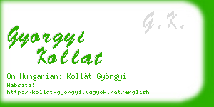 gyorgyi kollat business card